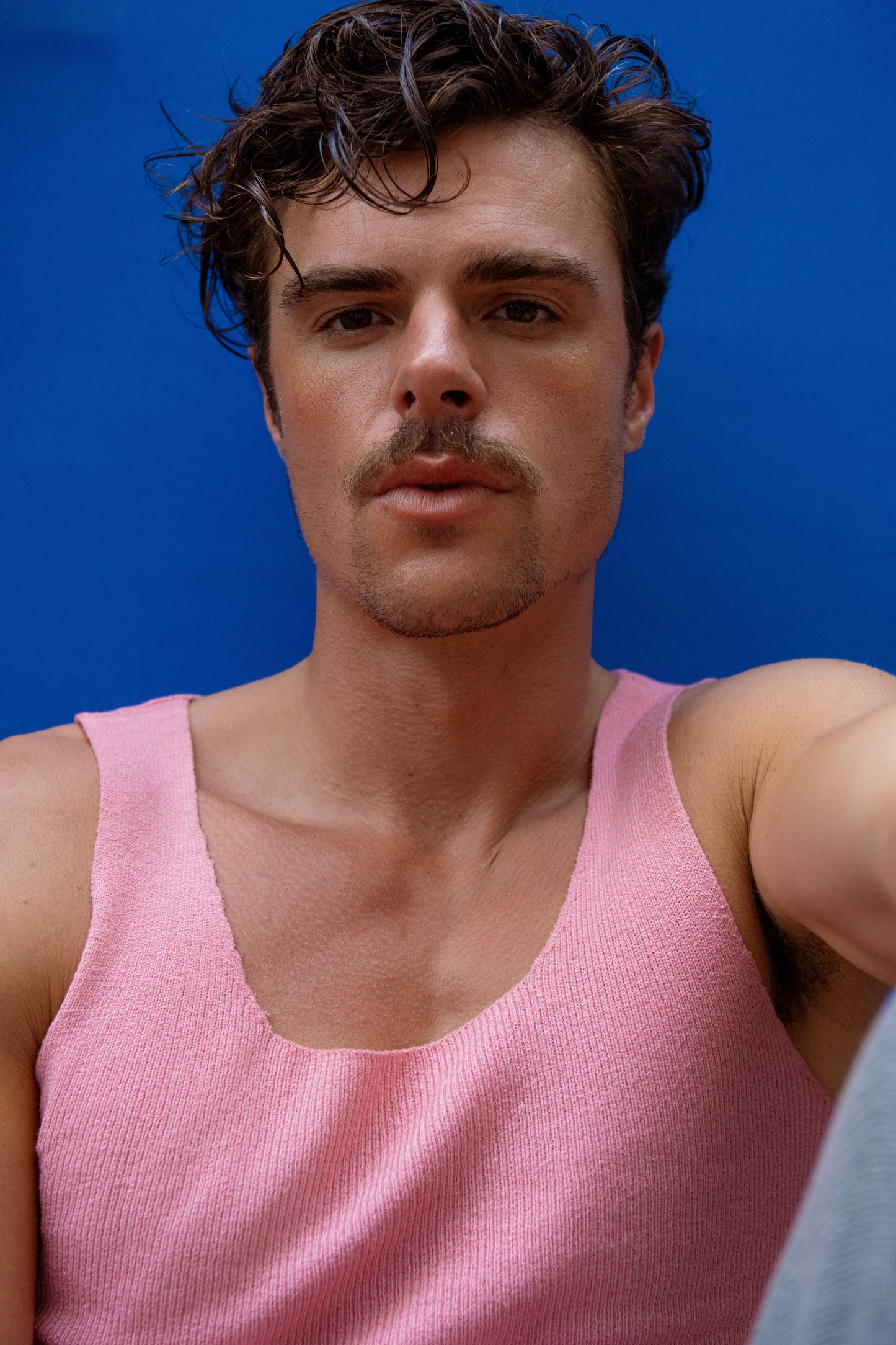 KNITTED TANK TOP PINK