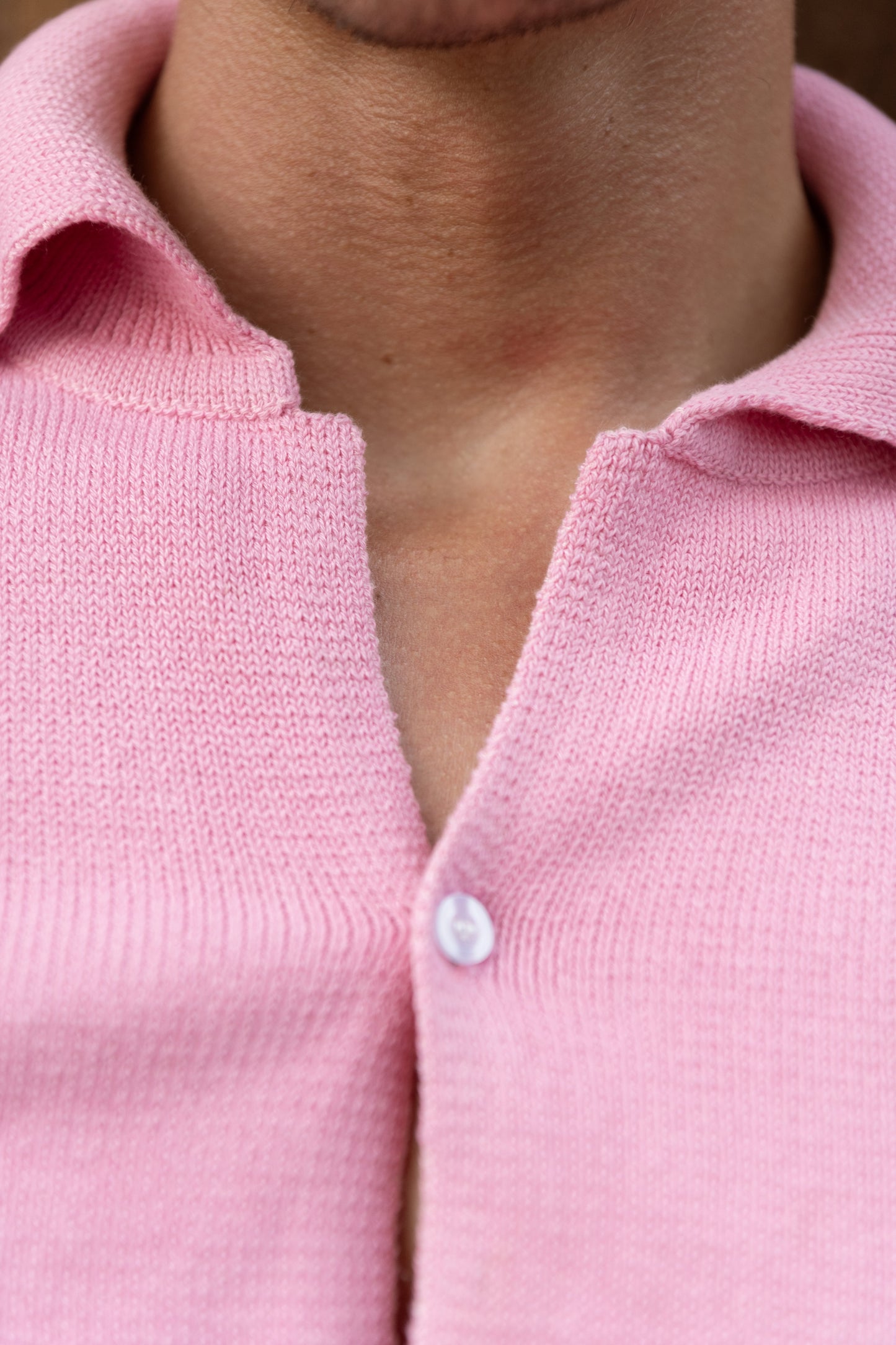 KNITTED SHIRT PINK