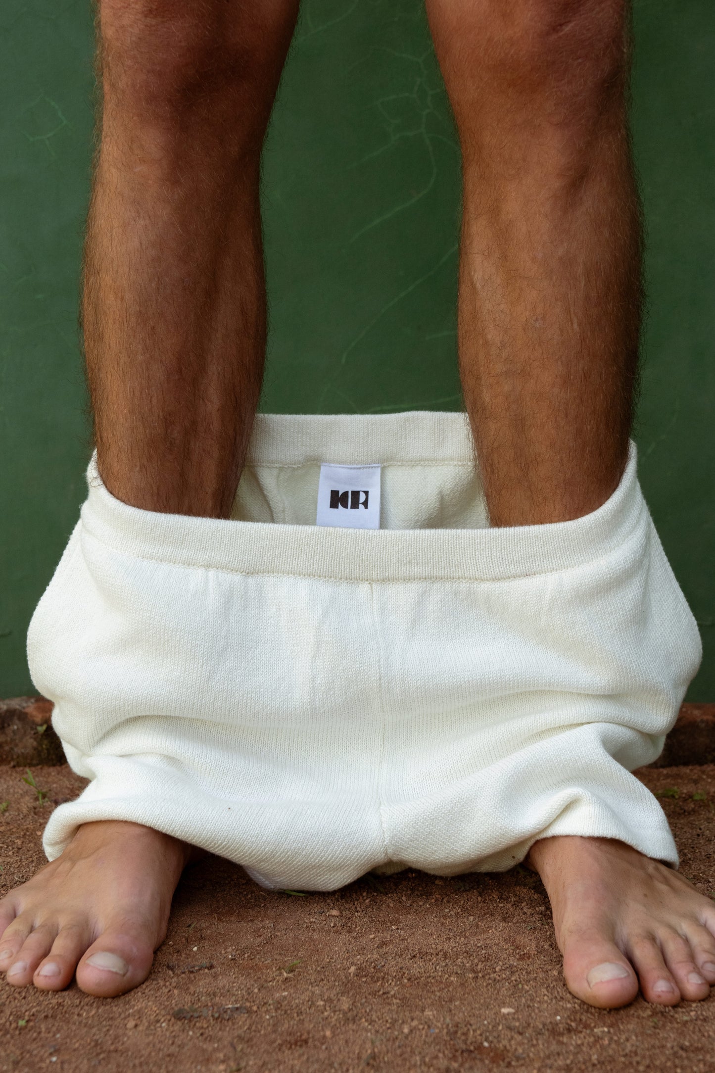KNITTED SHORTS MILK