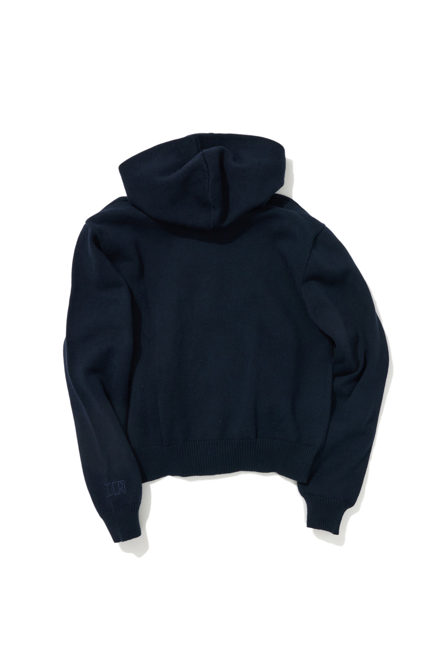 KNITTED ZIP JACKET NAVY