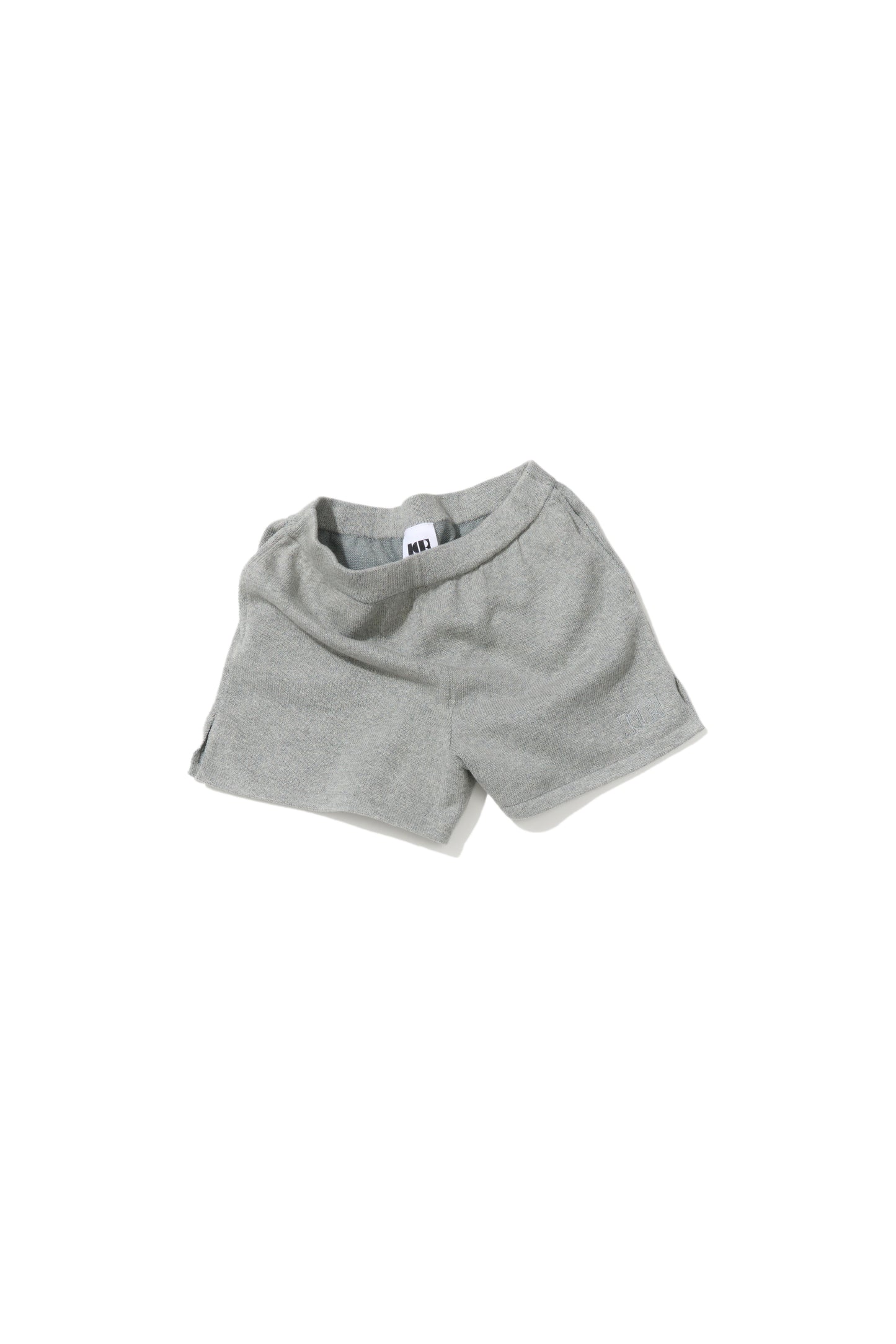 KNITTED SHORTS GRAY