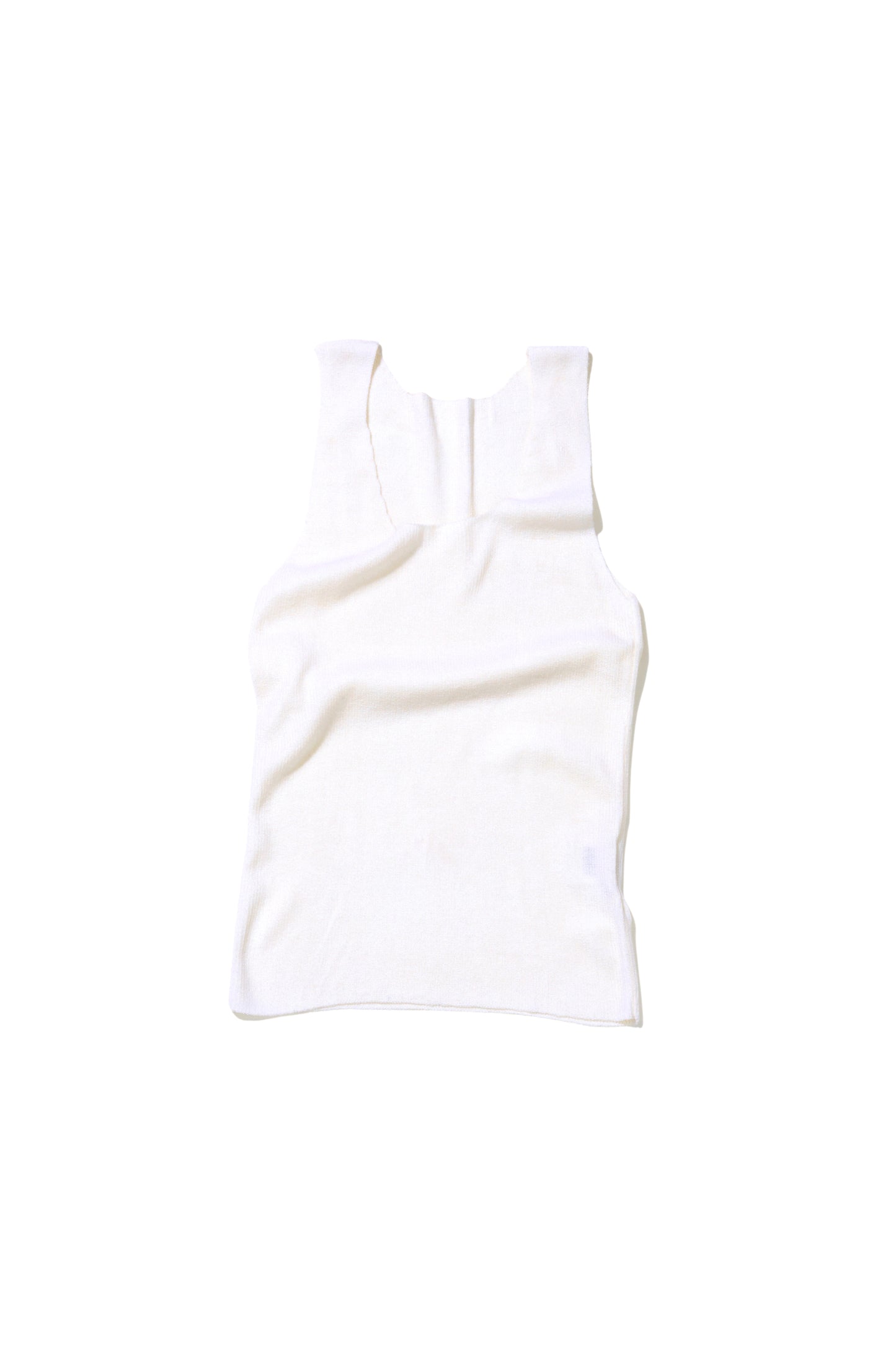 KNITTED TANK TOP MILK