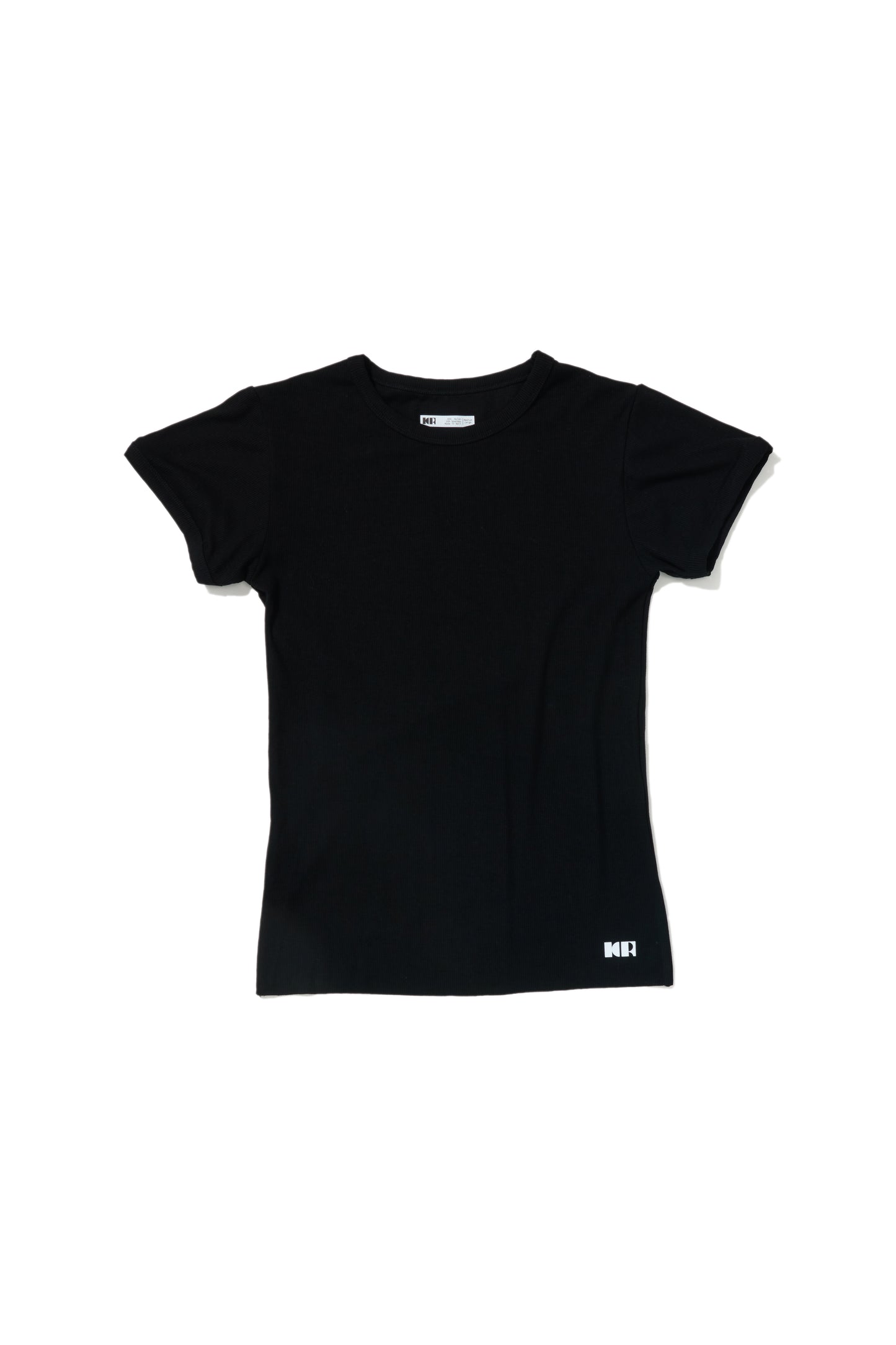 RIB T-SHIRT BLACK