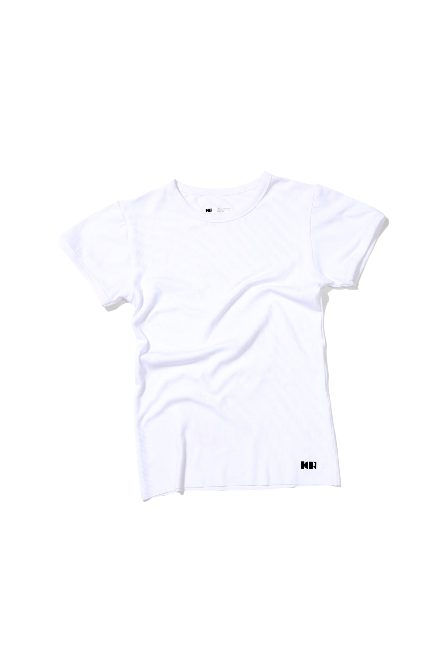 RIB T-SHIRT WHITE