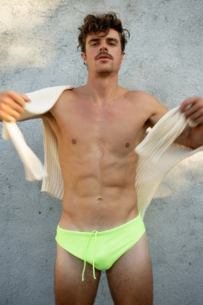 SWIM BRIEFS LYCRA GREEN