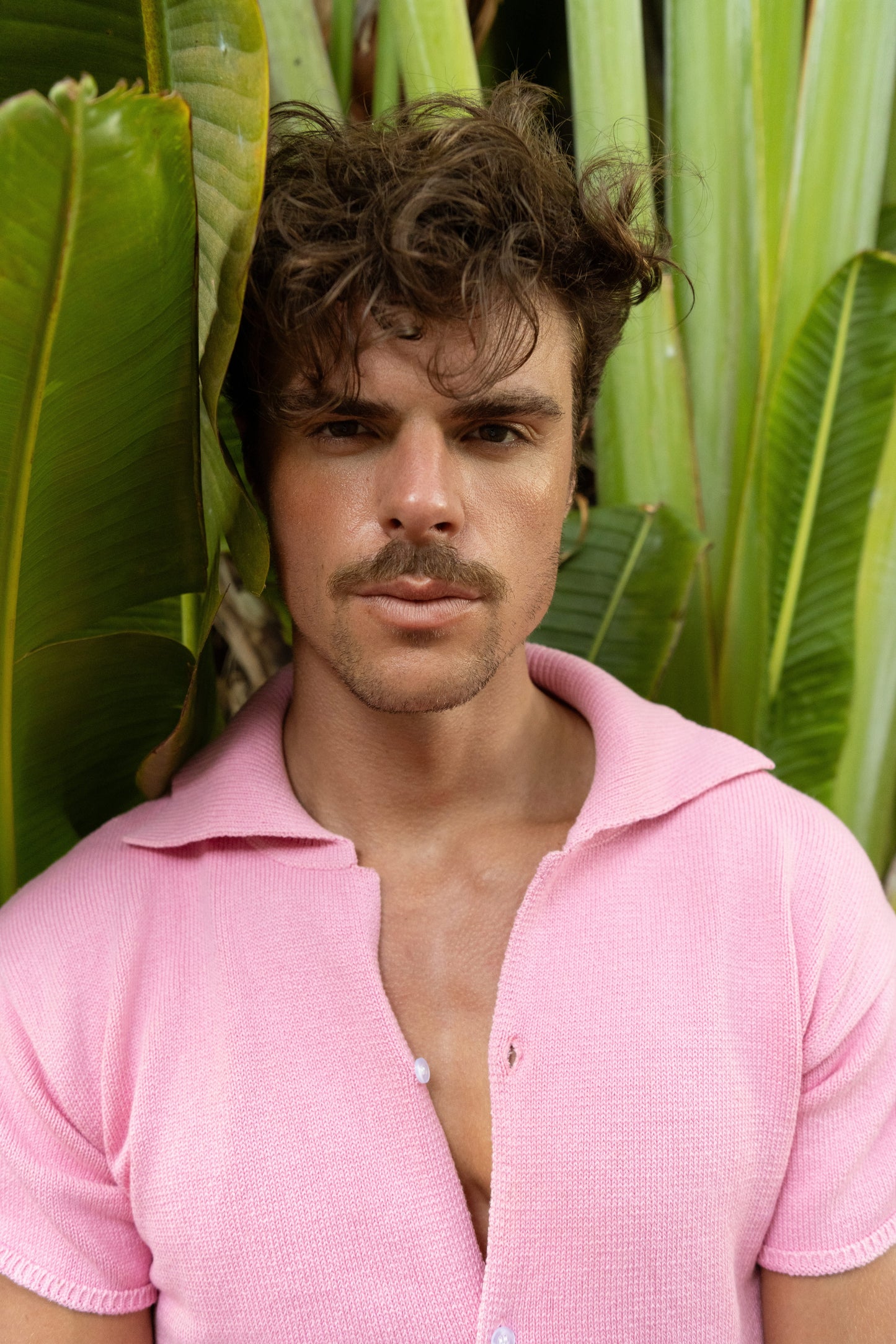 KNITTED SHIRT PINK