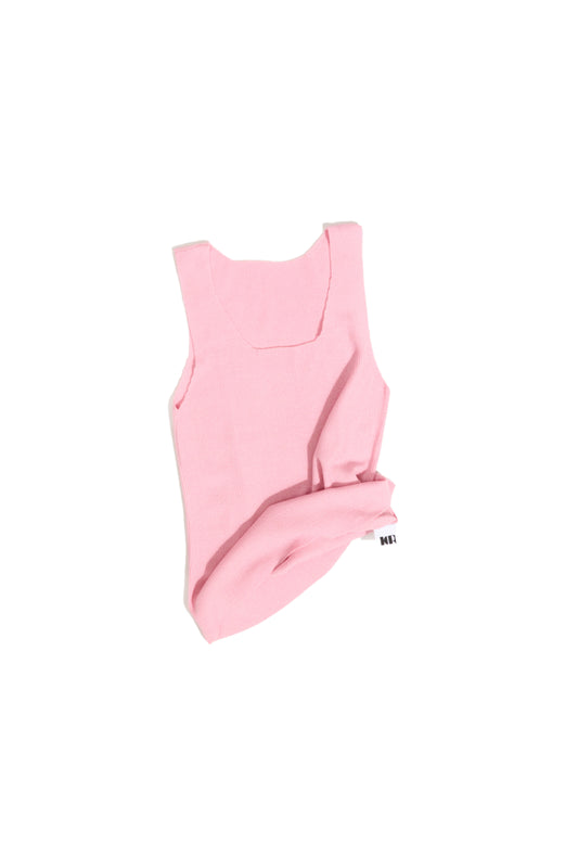 KNITTED TANK TOP PINK