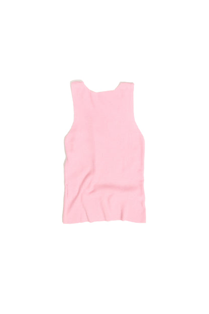 KNITTED TANK TOP PINK