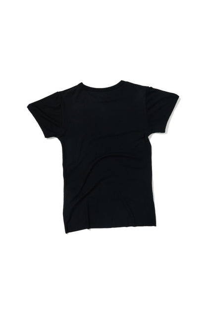 RIB T-SHIRT BLACK
