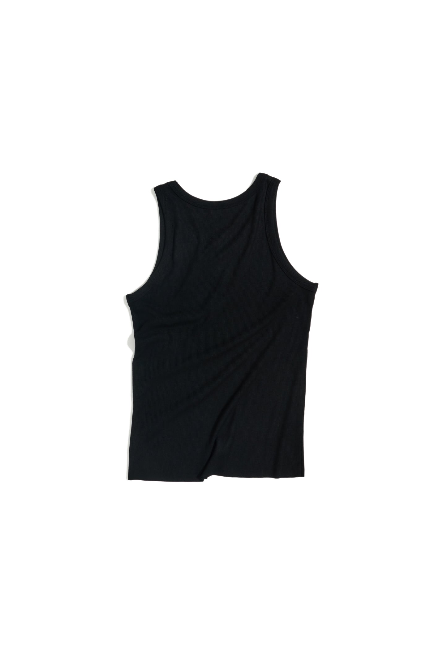 RIB TANK TOP BLACK