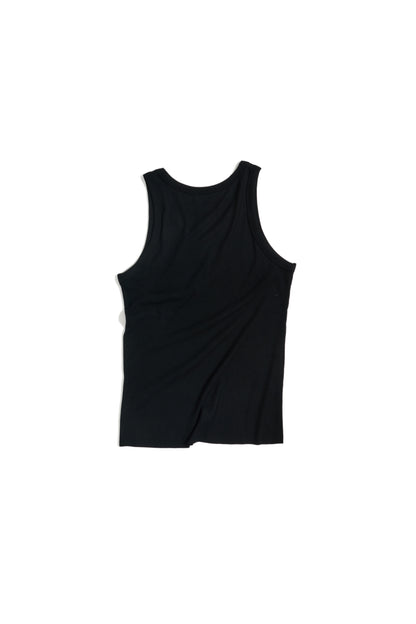 RIB TANK TOP BLACK