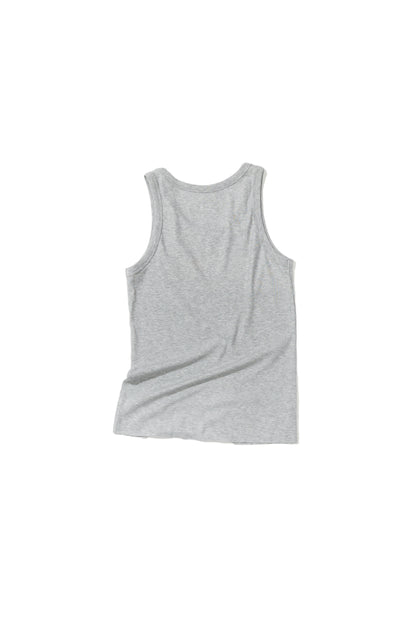 RIB TANK TOP GREY