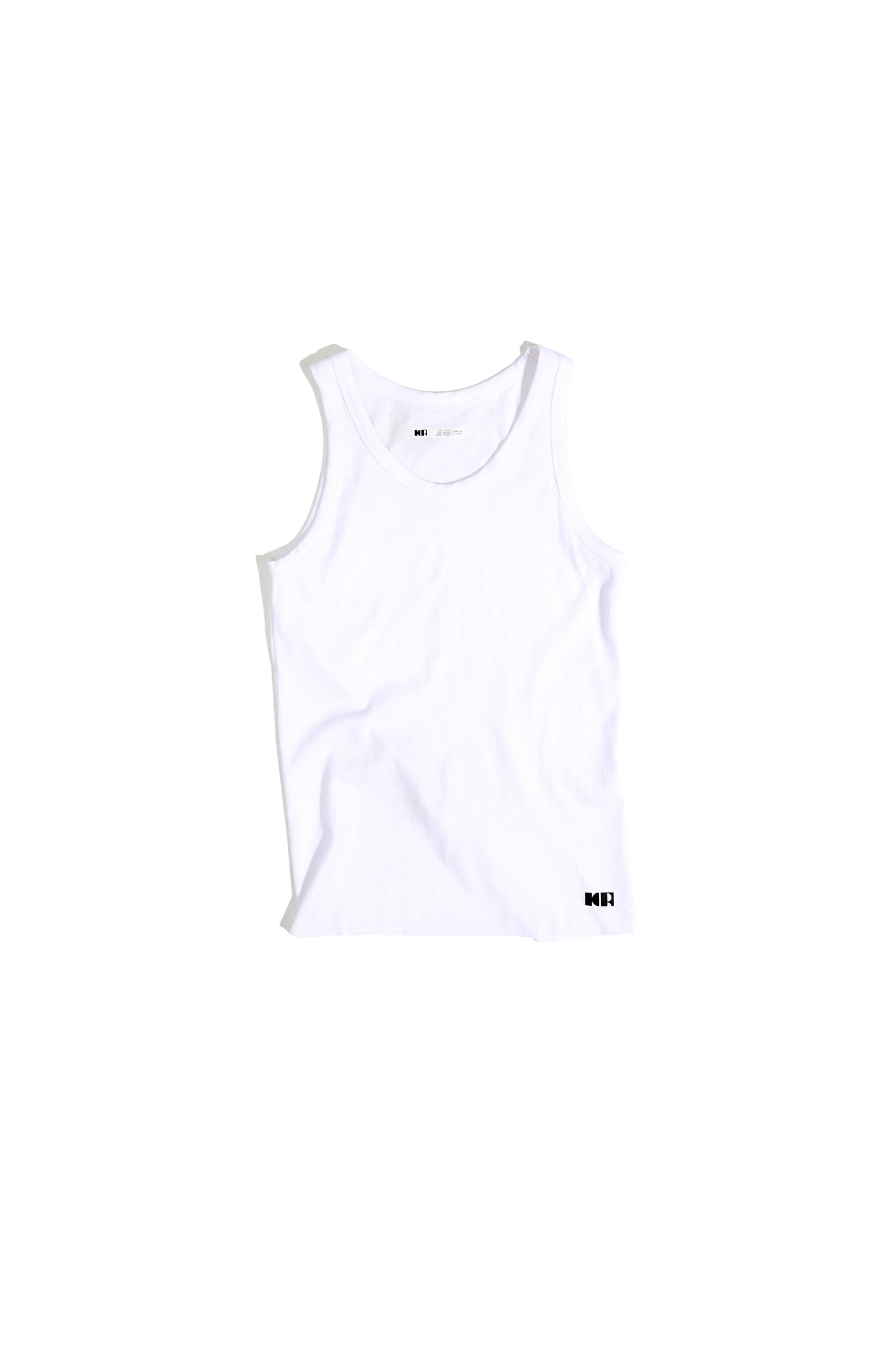 RIB TANK TOP WHITE