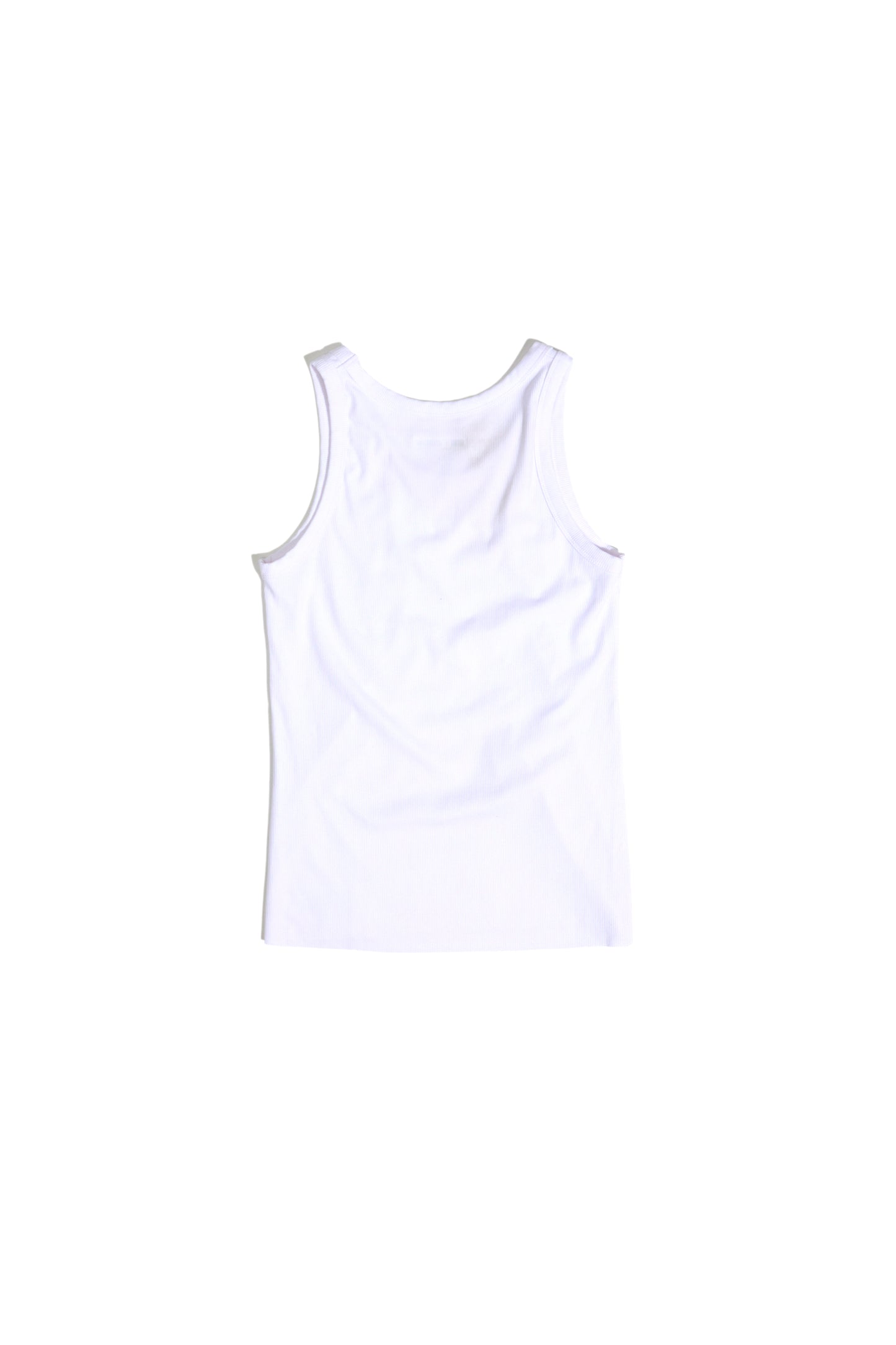 RIB TANK TOP WHITE